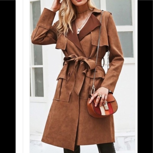 Jackets & Blazers - ✨NEW✨ LAST✨Suede Trench Coat